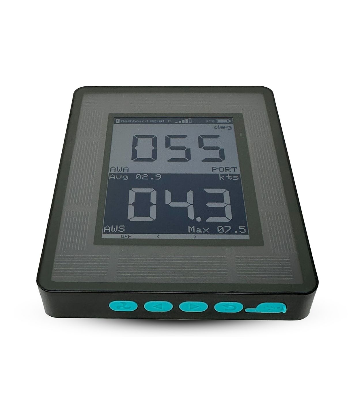 DisplayKit showing wind angle and speed