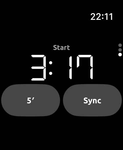 Watch start timer